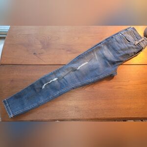 Level 99 Blue Distressed Women Jeans